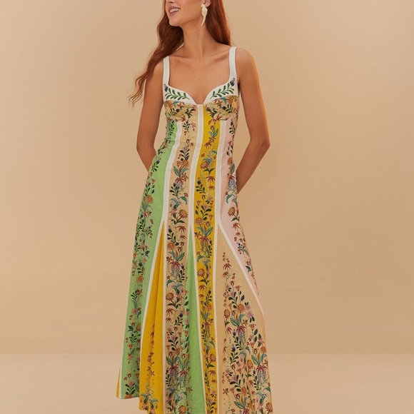 Floral Multicolor Maxi Dress - Picture 3 of 4